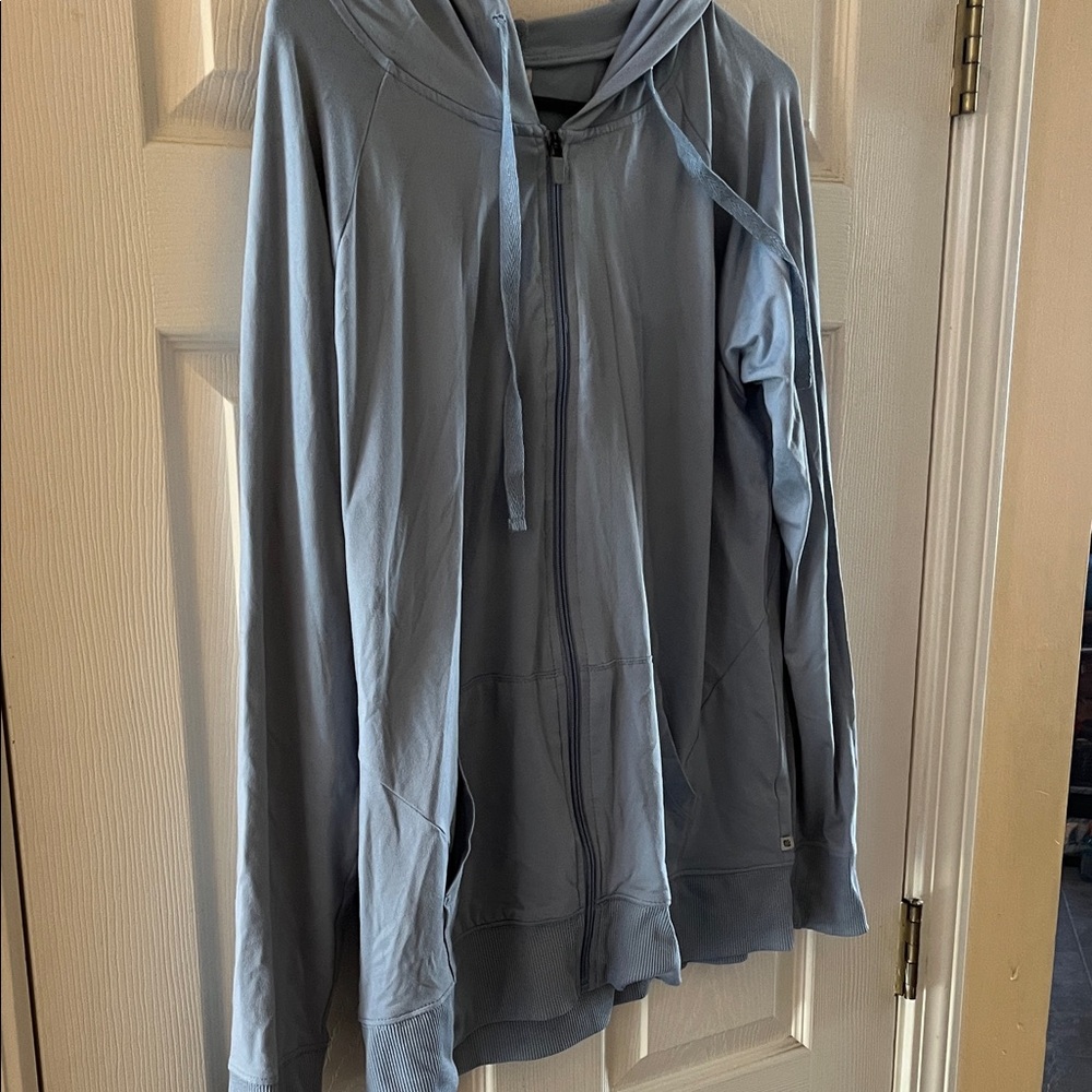 Blue Zip-Up Hoodie